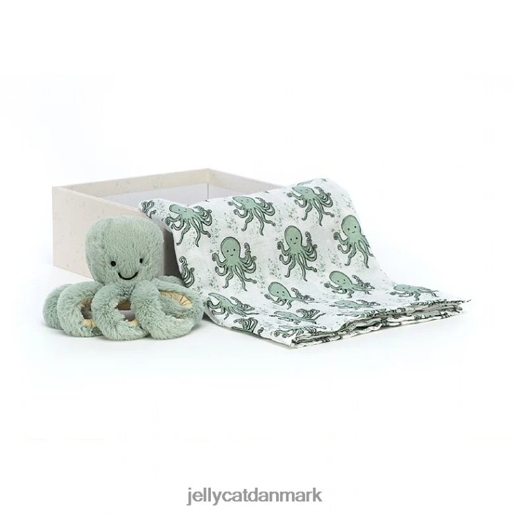 legetøj LHVJ00750 odyssey blæksprutte gavesæt grøn Jellycat