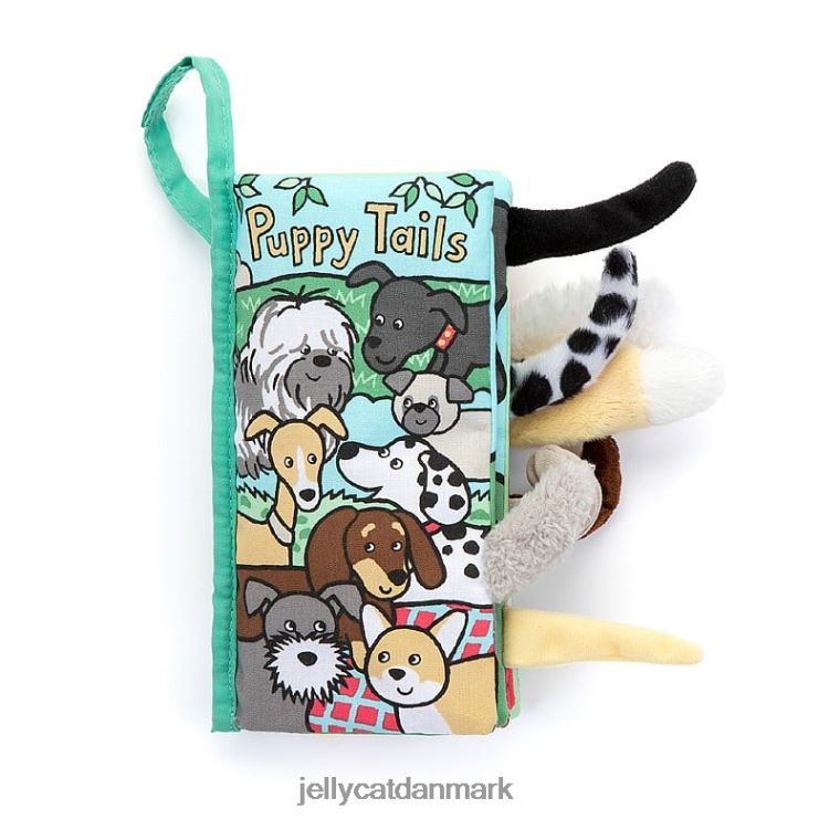 Bestil LHVJ00803 hvalpe haler aktivitetsbog flerfarvet Jellycat