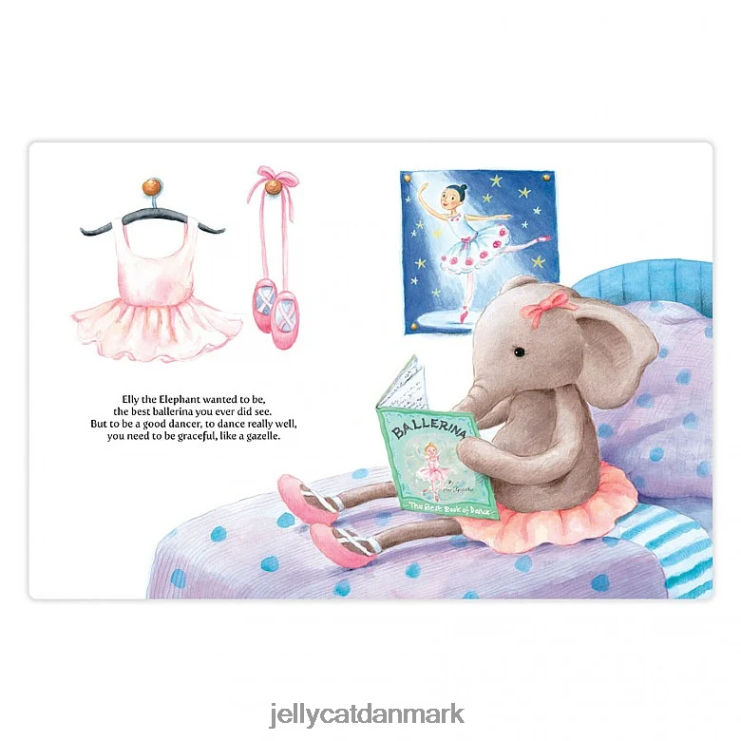 Bestil LHVJ00703 elly ballerina bog i flere farver Jellycat