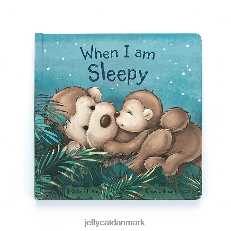 Bestil LHVJ00725 når jeg er søvnig bog og blufærdig abebrun Jellycat