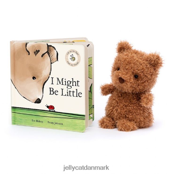 Bestil LHVJ00726 jeg er måske lille bog og lille bjørn brun Jellycat