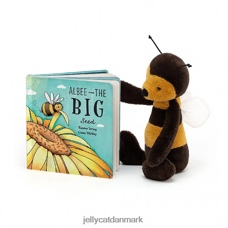 Bestil LHVJ00800 albee og den store frøbog og blufærdige bi flerfarvet Jellycat