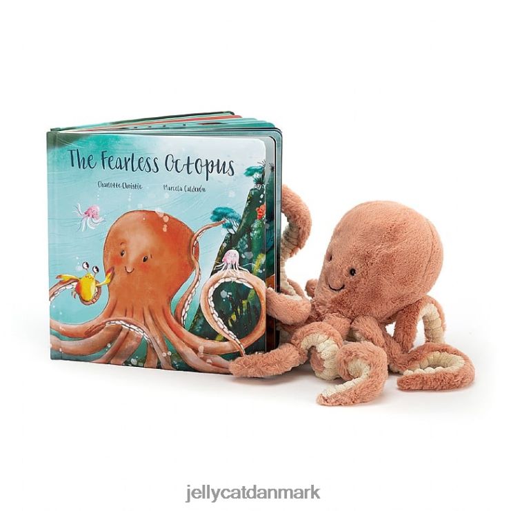Bestil LHVJ00810 den frygtløse blækspruttebog og odell blæksprutteabrikos Jellycat