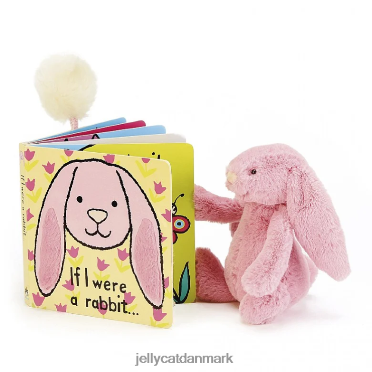 Bestil LHVJ00705 hvis jeg var en kaninbog og blufærdig tulipankaninrosa Jellycat