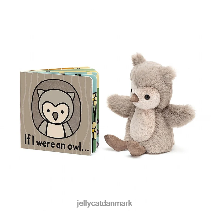 Bestil LHVJ00732 hvis jeg var en uglebog og pilugle grå og hvid Jellycat