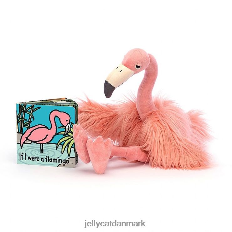 Bestil LHVJ00797 hvis jeg var en flamingo bog og rosario flamingo multi-colour Jellycat