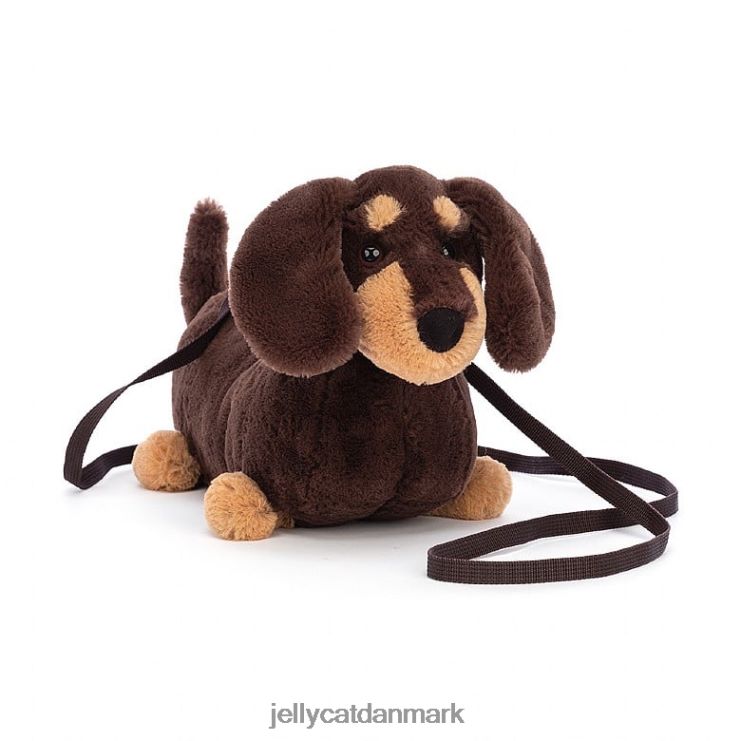 taske LHVJ0072 otto pølse hundepose brun Jellycat