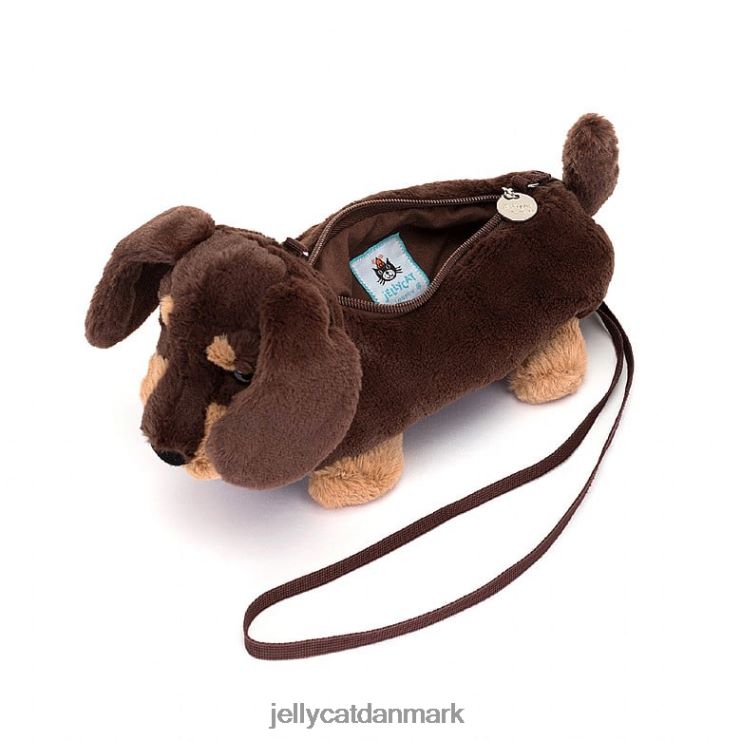 taske LHVJ0072 otto pølse hundepose brun Jellycat