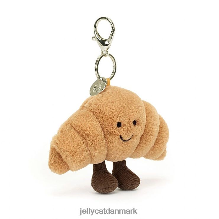 tilbehør LHVJ0017 underholdende croissant taske charm beige Jellycat