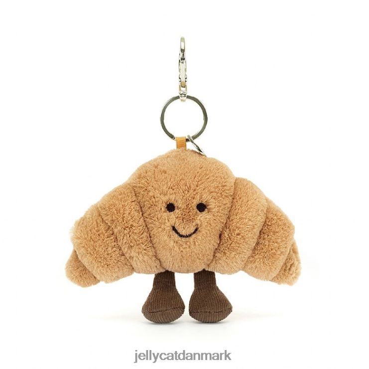 tilbehør LHVJ0017 underholdende croissant taske charm beige Jellycat