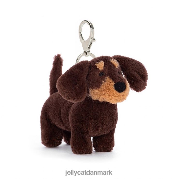 tilbehør LHVJ0070 otto pølse hundepose charm brun Jellycat