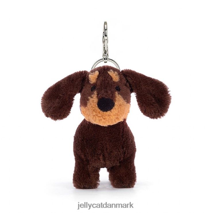 tilbehør LHVJ0070 otto pølse hundepose charm brun Jellycat