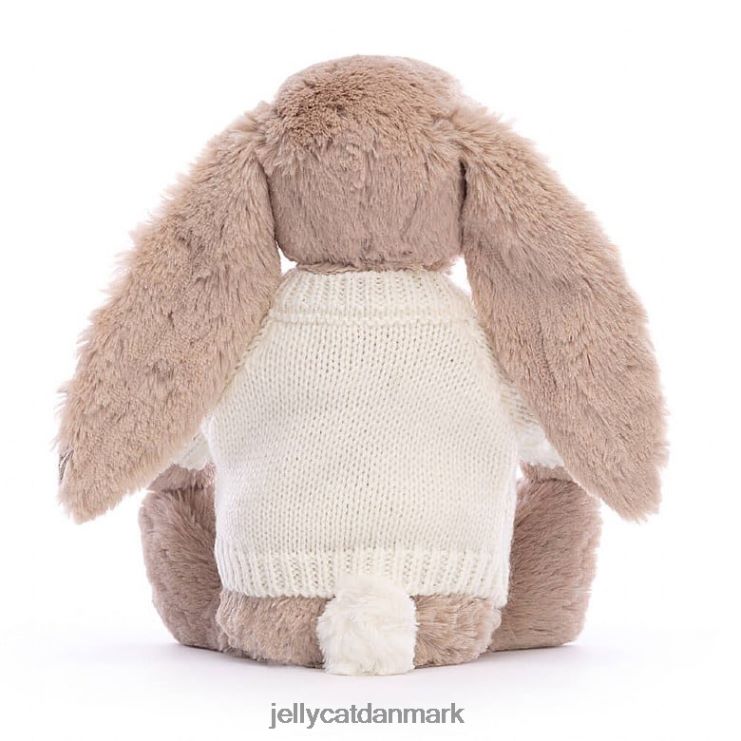 legetøj LHVJ00160 blossom bea bunny med personlig cremetrøje beige Jellycat