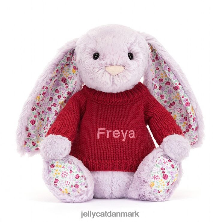 legetøj LHVJ00399 blomstrende jasminkanin med personlig rød bluse Jellycat