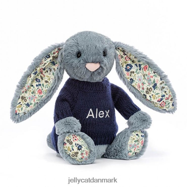 legetøj LHVJ00436 blossom dusky med personlig marineblå bluse Jellycat