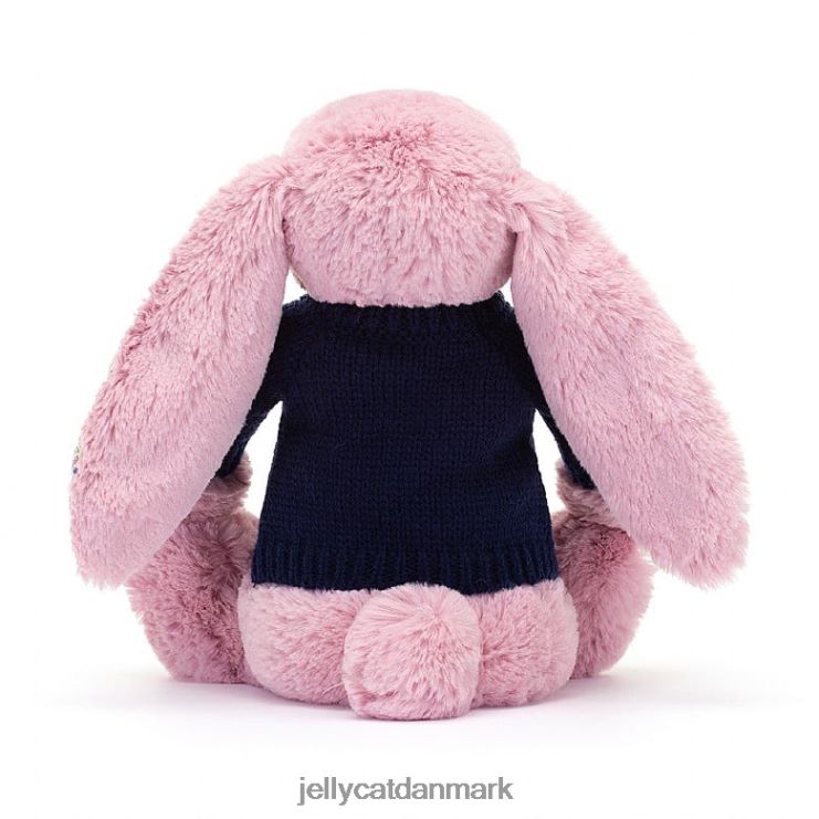 legetøj LHVJ00466 blomstrende tulipankanin med personlig marineblå sweater pink Jellycat