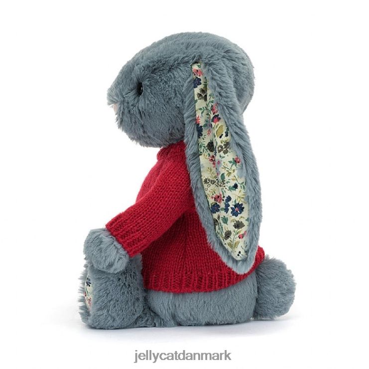 legetøj LHVJ00474 blomstrende dusky bunny med personlig rød bluse Jellycat
