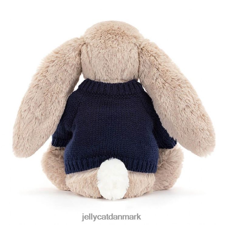 legetøj LHVJ00480 blossom bea bunny med personlig marineblå trøje beige Jellycat