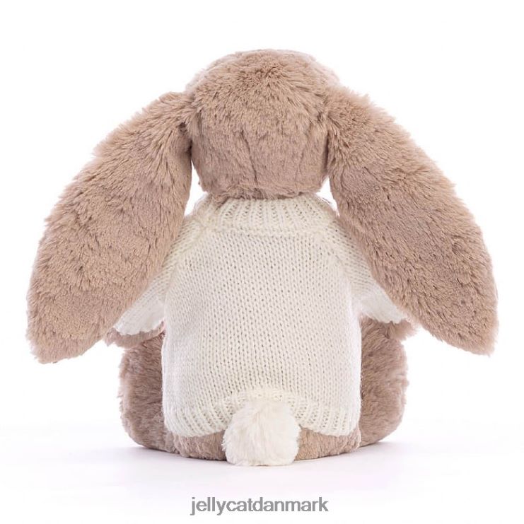 legetøj LHVJ00146 bashful kanin med personlig cremetrøje beige Jellycat