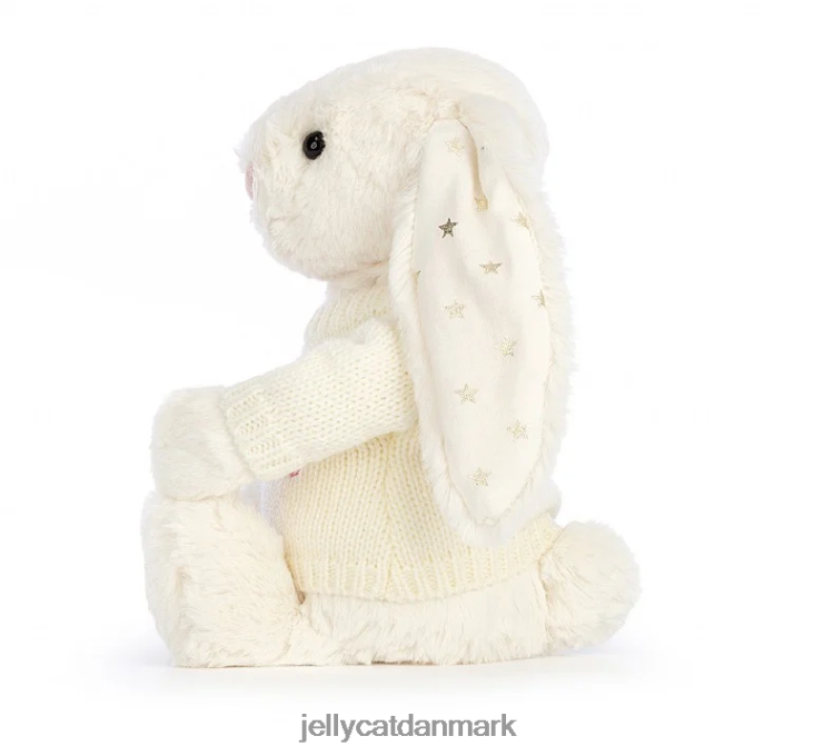 legetøj LHVJ00188 bashful glimt kanin med personlig jumper creme Jellycat