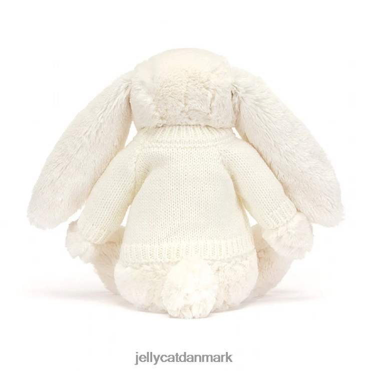 legetøj LHVJ00188 bashful glimt kanin med personlig jumper creme Jellycat