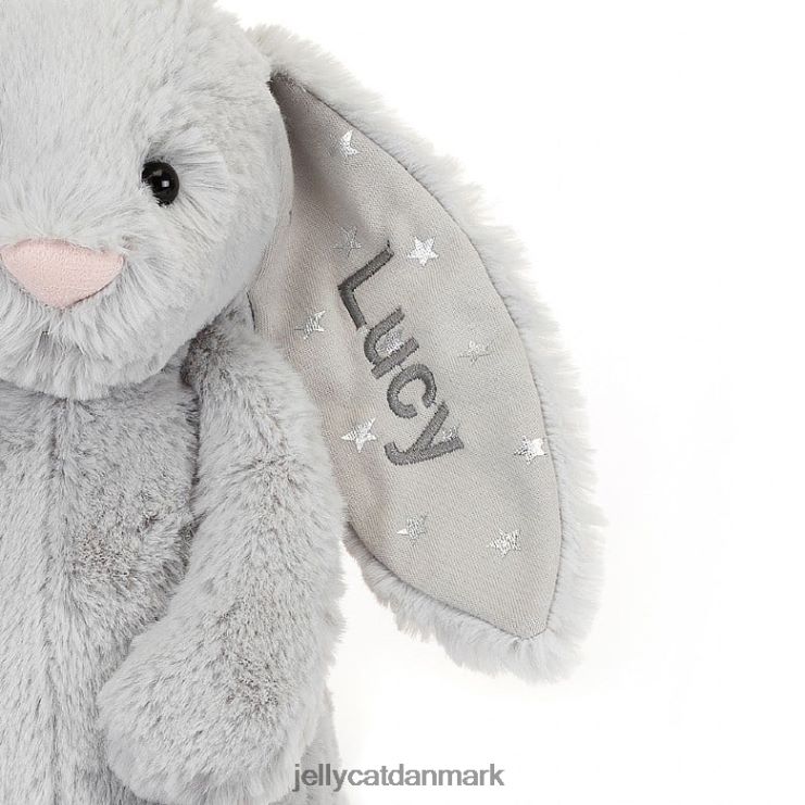 legetøj LHVJ00236 personlig bashful shimmer bunny mellemgrå Jellycat