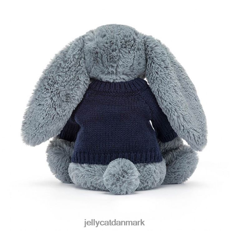 legetøj LHVJ00244 bashful dusky bunny med personlig marineblå bluse Jellycat
