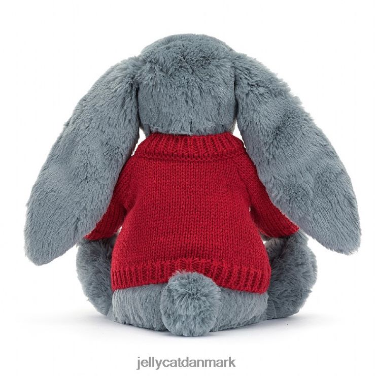 legetøj LHVJ00473 bashful dusky bunny med personlig rød bluse Jellycat