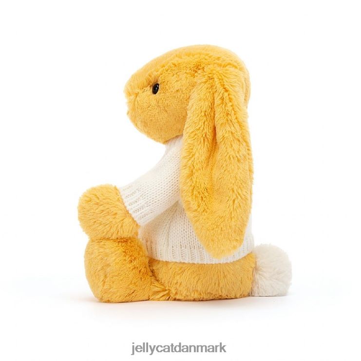 legetøj LHVJ00483 bashful kanin med personlig cremetrøje solskin Jellycat