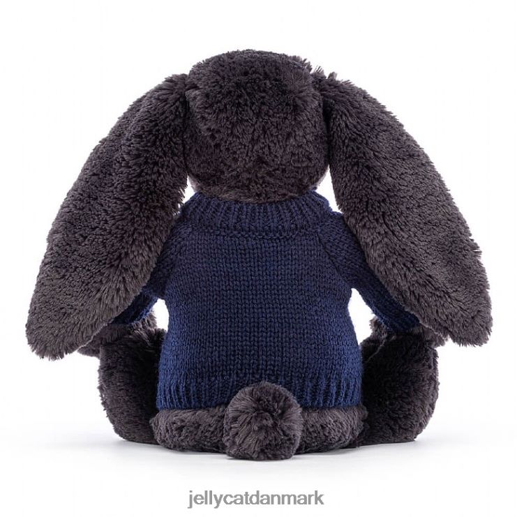 legetøj LHVJ00514 bashful y bunny med personlig marineblå trøjeblæk Jellycat