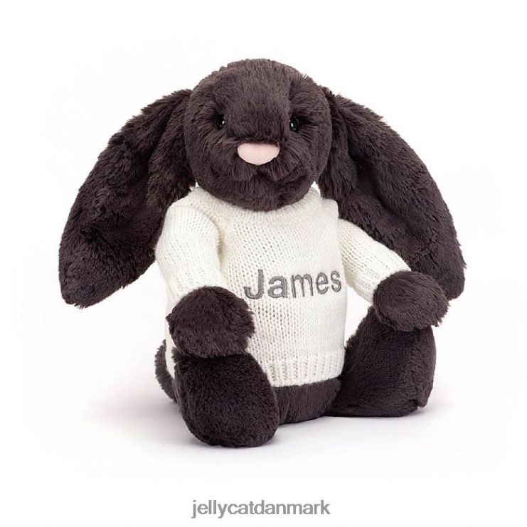 legetøj LHVJ00517 bashful y bunny med personlig cremetrøjeblæk Jellycat