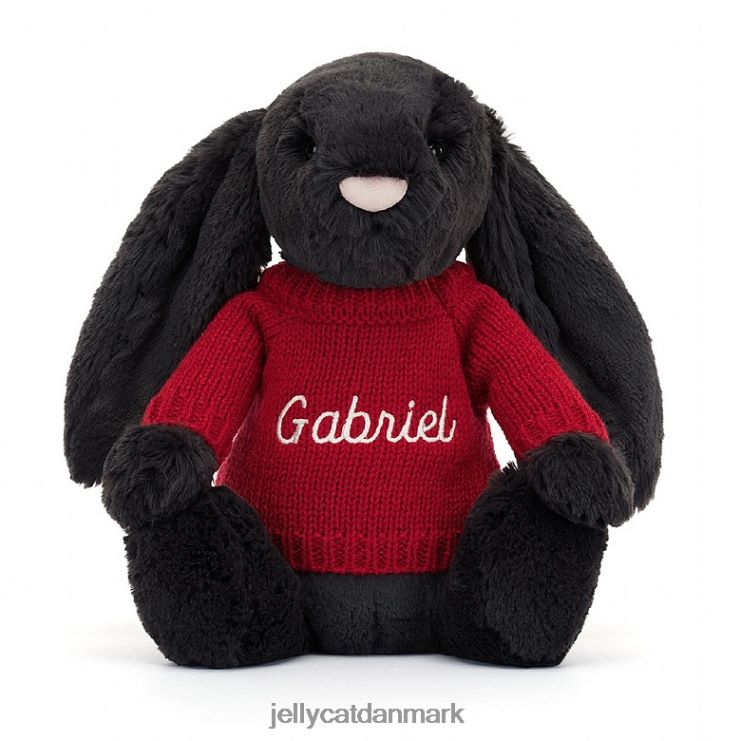legetøj LHVJ00519 bashful y bunny med personlig rød jumper blæk Jellycat