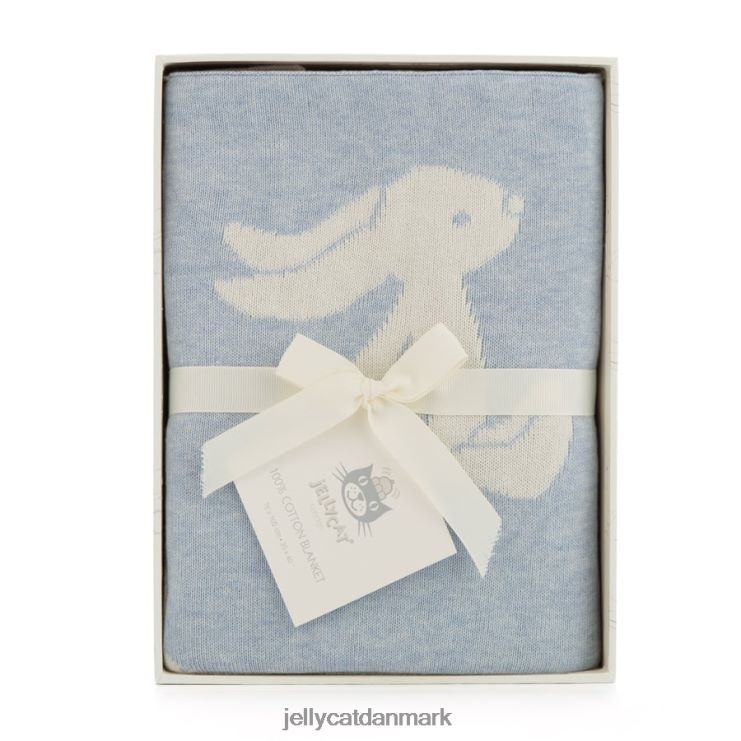 legetøj LHVJ00697 bashful bunny tæppe blå Jellycat