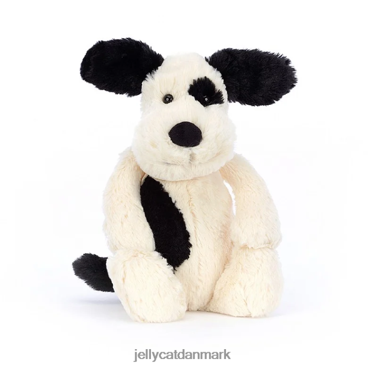 legetøj LHVJ00162 bashful sort & creme hvalp sort og hvid Jellycat