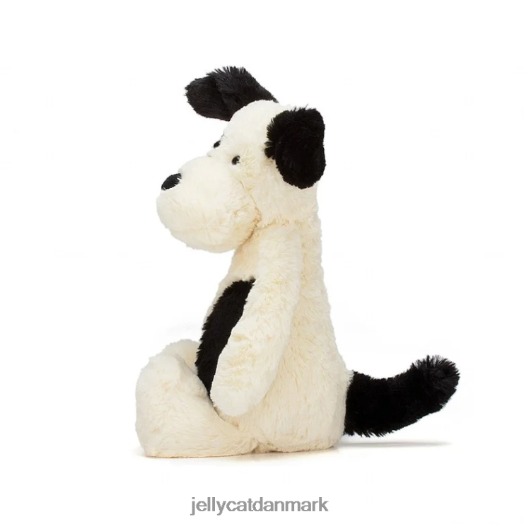 legetøj LHVJ00162 bashful sort & creme hvalp sort og hvid Jellycat