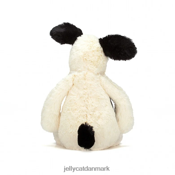legetøj LHVJ00162 bashful sort & creme hvalp sort og hvid Jellycat