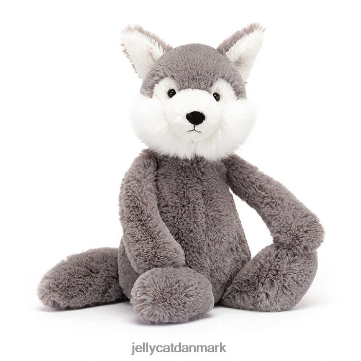 legetøj LHVJ00179 blufærdig ulv grå og hvid Jellycat