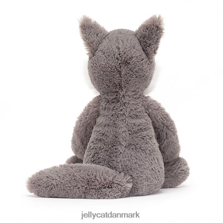 legetøj LHVJ00179 blufærdig ulv grå og hvid Jellycat