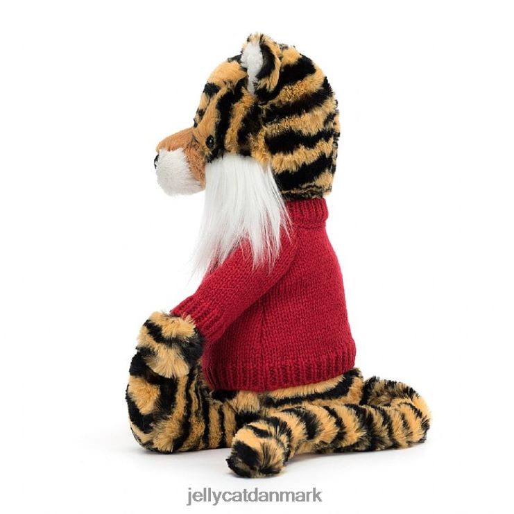 legetøj LHVJ00313 bashful tiger med personlig rød trøje i flere farver Jellycat