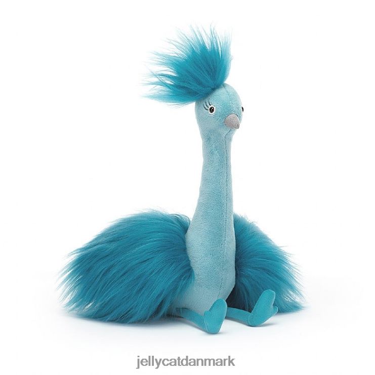 legetøj LHVJ00341 fou fou påfugleblå Jellycat