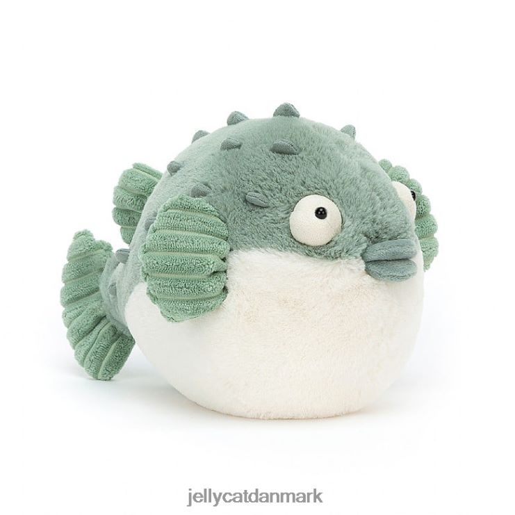 legetøj LHVJ00112 pacey pufferfish blå og creme Jellycat