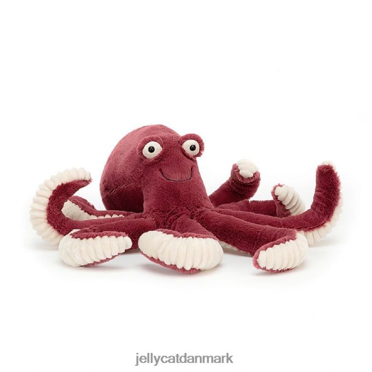 legetøj LHVJ00391 obbie blæksprutte rød Jellycat