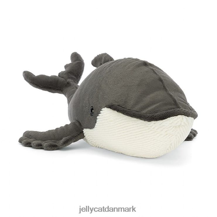 legetøj LHVJ00457 pukkelhvalen grå og hvid Jellycat