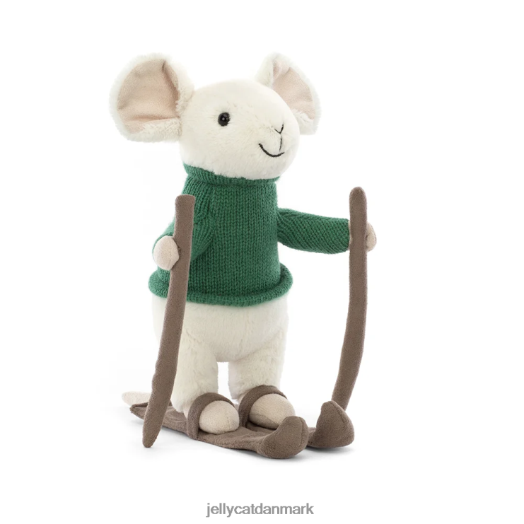 legetøj LHVJ00233 lystig mus på skigrønt Jellycat