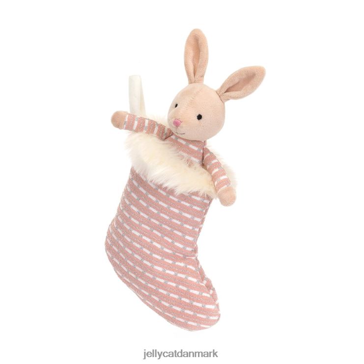 legetøj LHVJ00443 shimmer strømpe bunny beige Jellycat