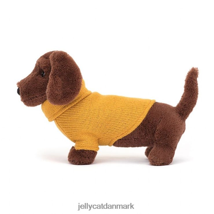 legetøj LHVJ00210 sweater pølsehund gulbrun Jellycat