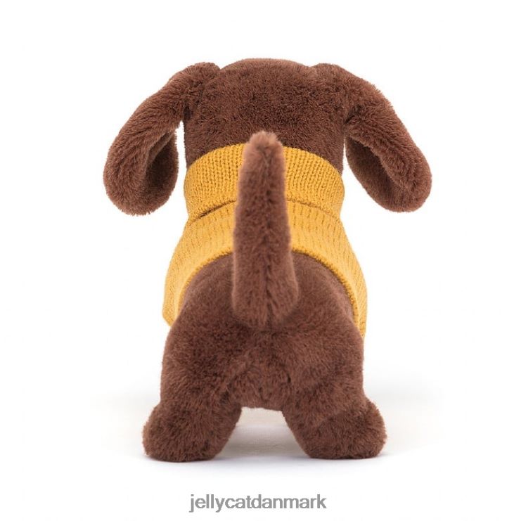 legetøj LHVJ00210 sweater pølsehund gulbrun Jellycat