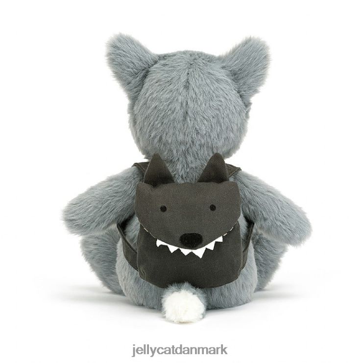 legetøj LHVJ00290 rygsæk ulv grå Jellycat
