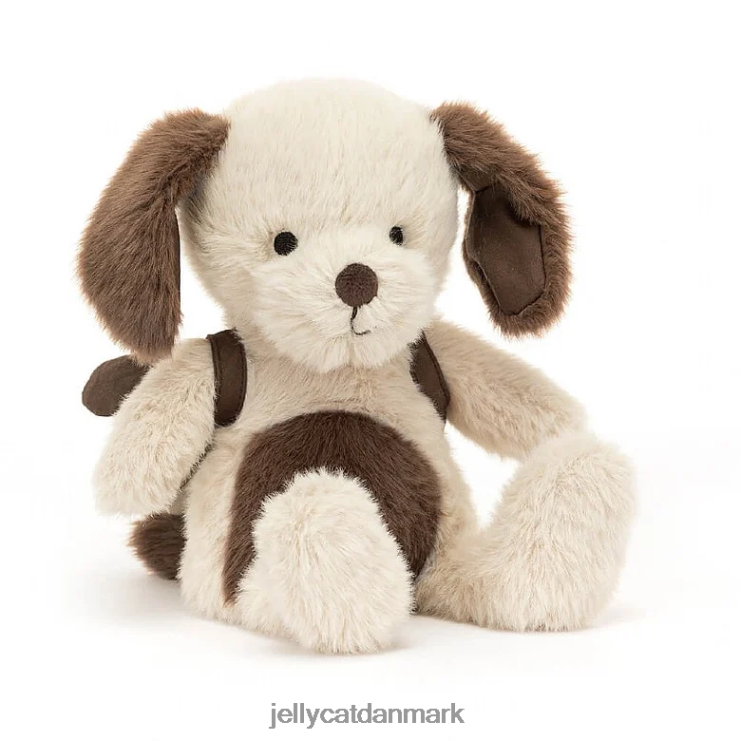legetøj LHVJ00569 rygsæk hvalp brun og hvid Jellycat