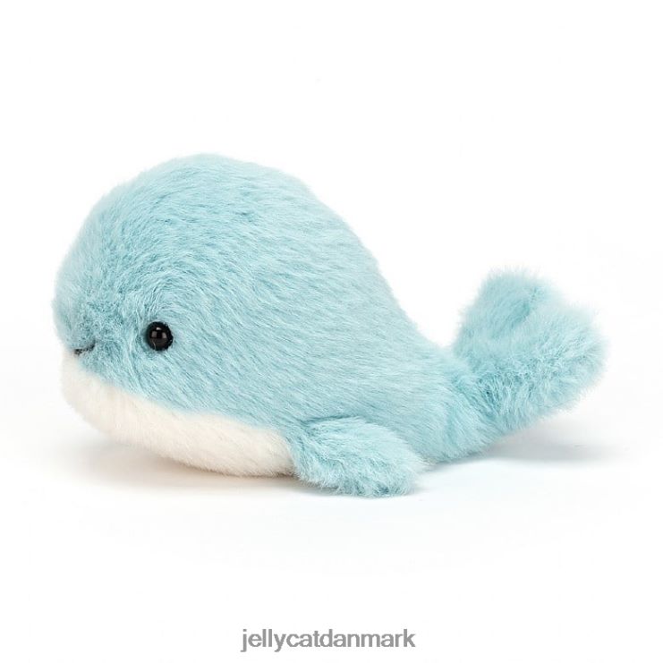 legetøj LHVJ00625 fluffy hval blå Jellycat